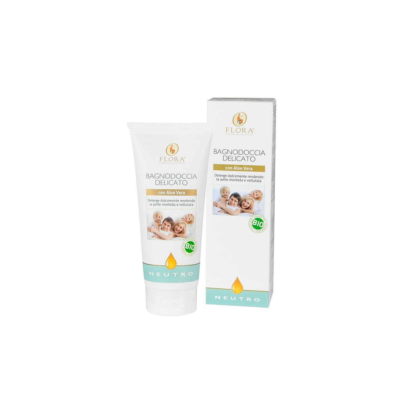 Jemný neutrální sprchový gel s aloe vera 200 ml