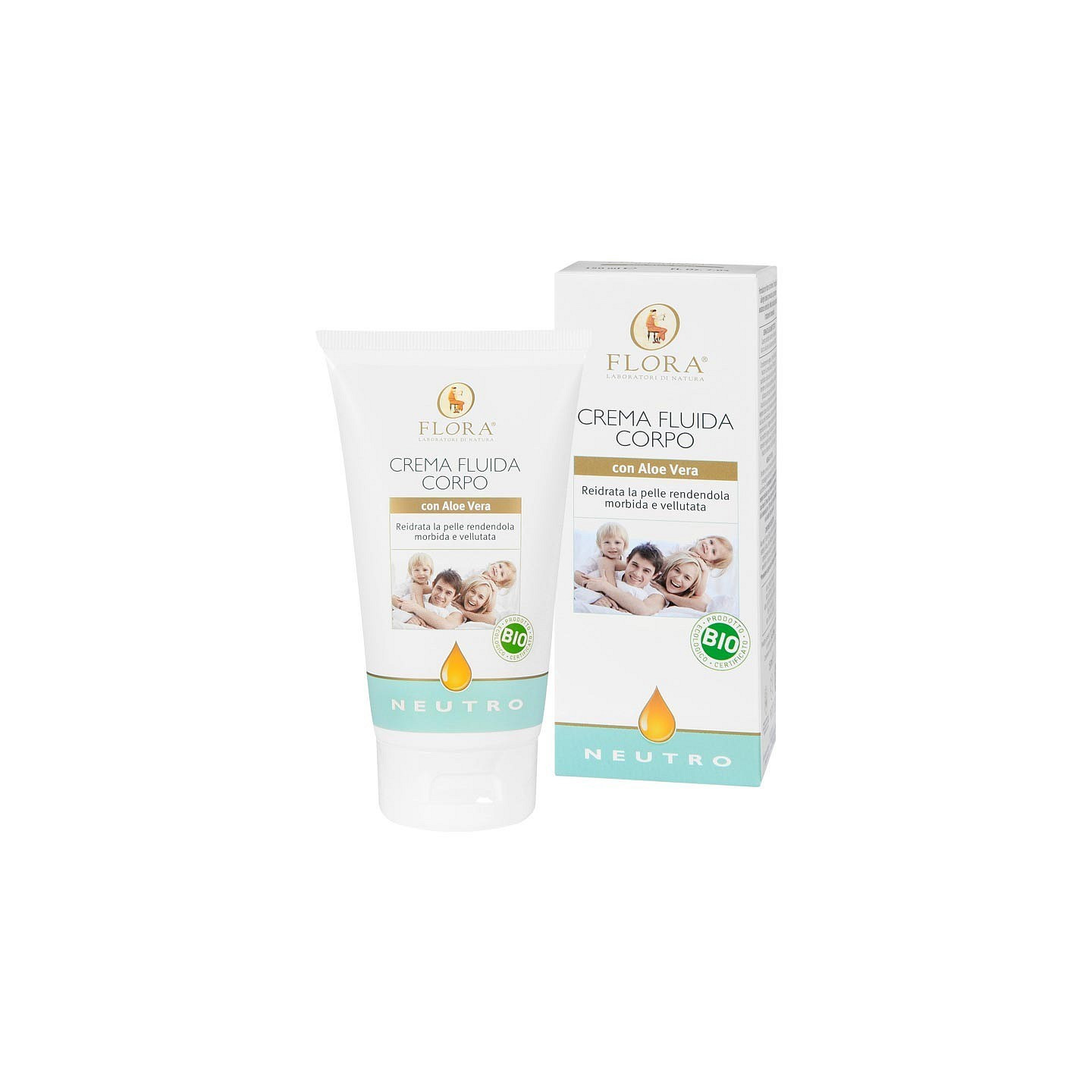 Neutrale flüssige Körpercreme mit Aloe Vera 150ml