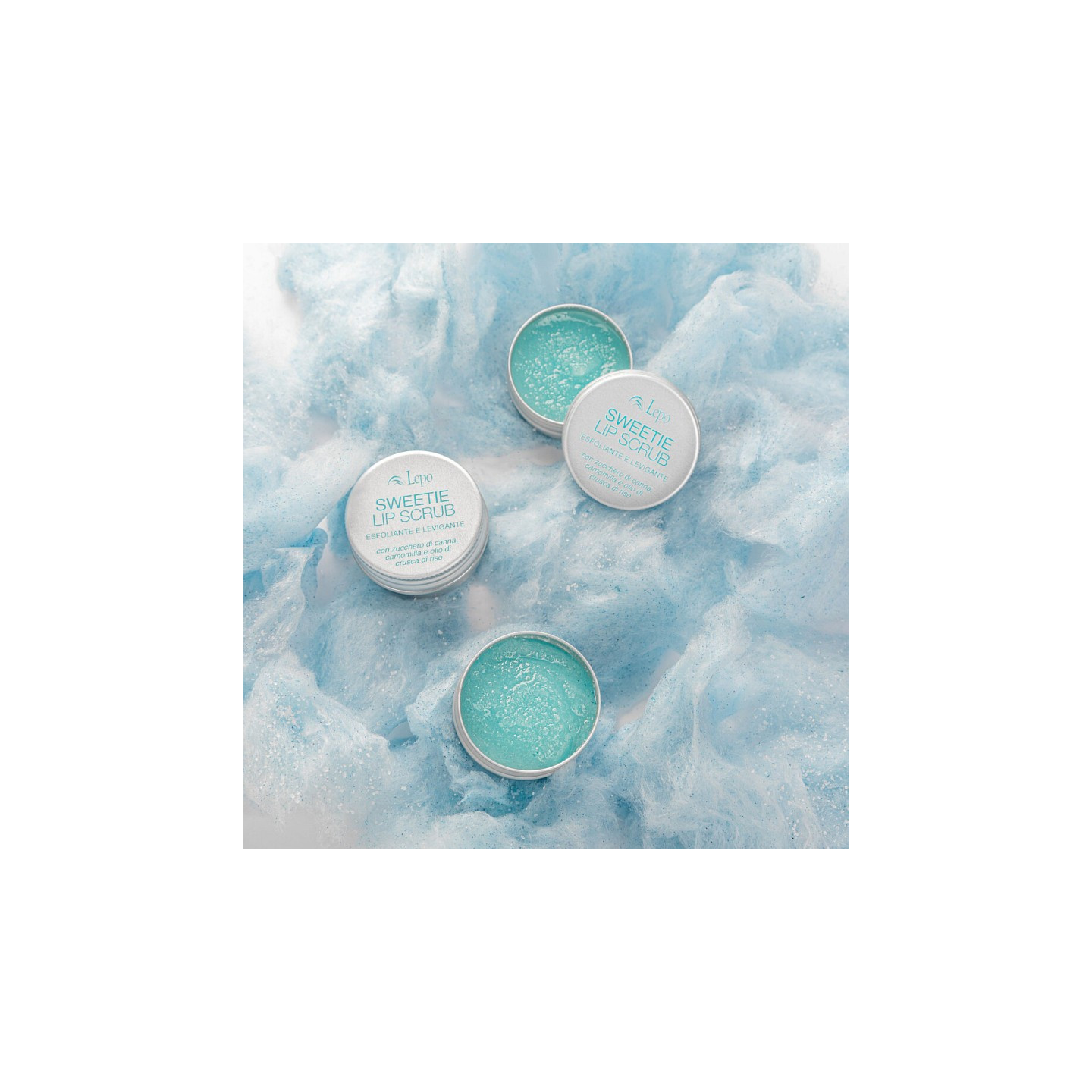 SWEETIE LIP SCRUB con zucchero di canna, camomilla e olio di crusca di riso - 15 ml