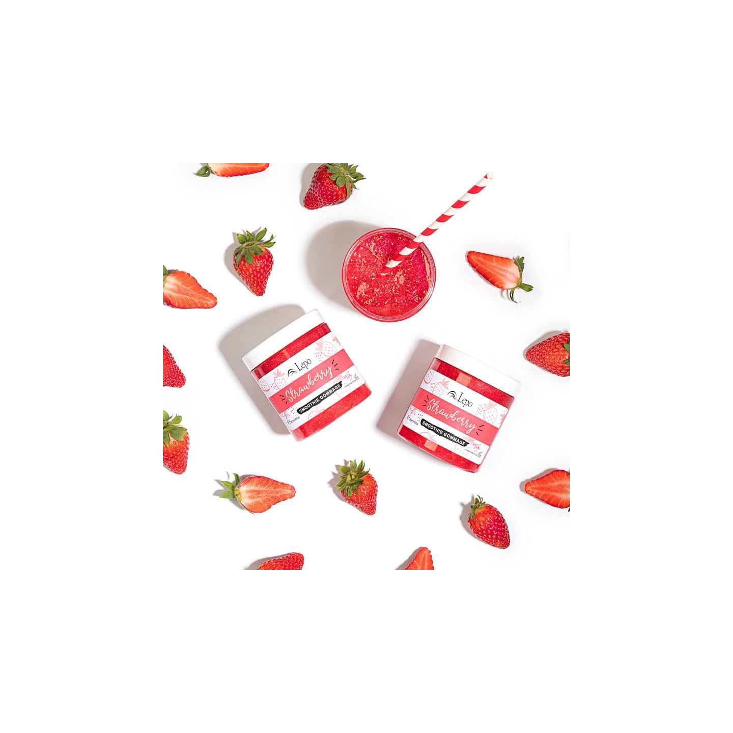 Strawberry smoothie gommage - scrub corpo detergente alla fragola - 250 ml