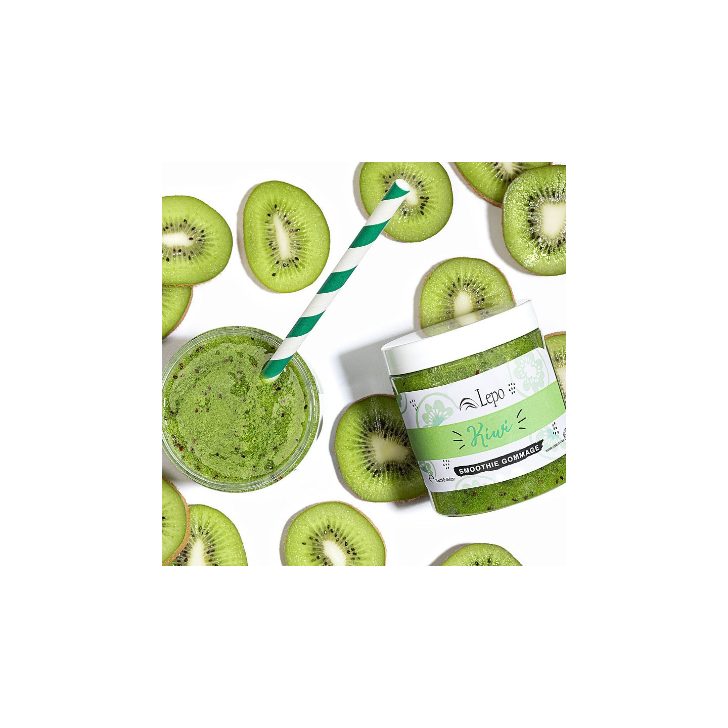 Kiwi smoothie gommage - scrub corpo detergente al kiwi - 250 ml
