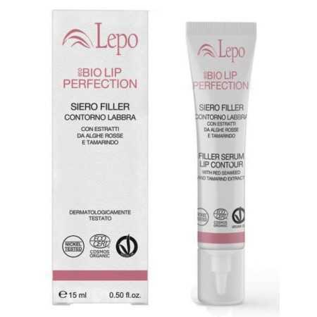 Ser de umplere pentru contur buzelor ECOBIO LIP PERFECTION cu extracte de alge roșii și tamarind