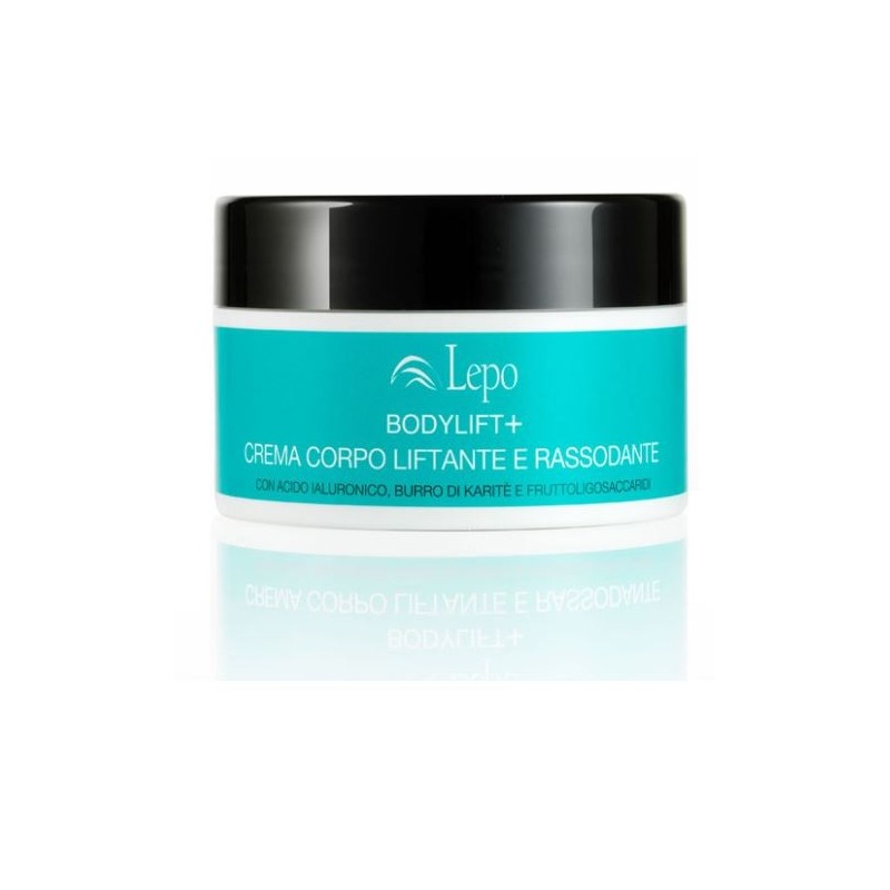Crema corporal lifting y reafirmante lepo con ácido hialurónico, manteca de karité y fructooligosacáridos