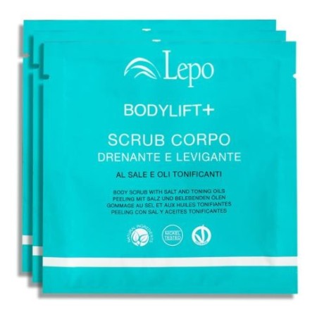 Bodylift+ lepo draining, smoothing body scrub with salt and toning oils pack. from 3 treatments