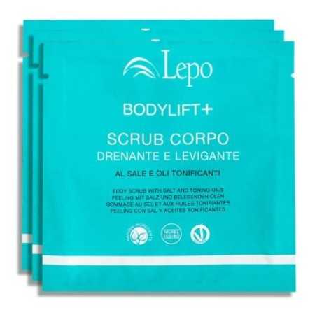 Bodylift + LEPO exfoliante corporal alisador drenante con sales y aceites tonificantes conf. de 3 tratamientos
