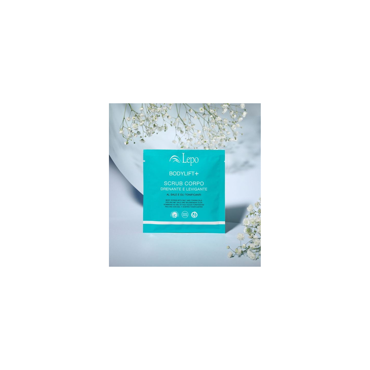 Bodylift+ scrub lepo corpo drenante levigante al sale e oli tonificanti conf. da 3 trattamenti