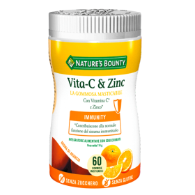 Vita-C & Zinc sistema immunitario masticabili -  60 Gommose