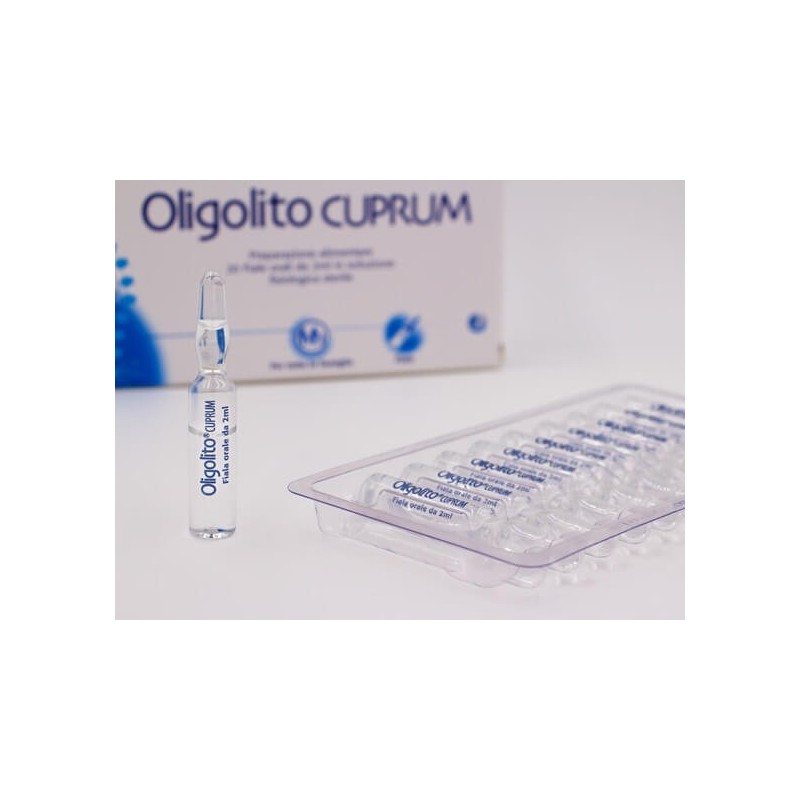 Oligolito cuprum - 20 drinkable vials 2 ml