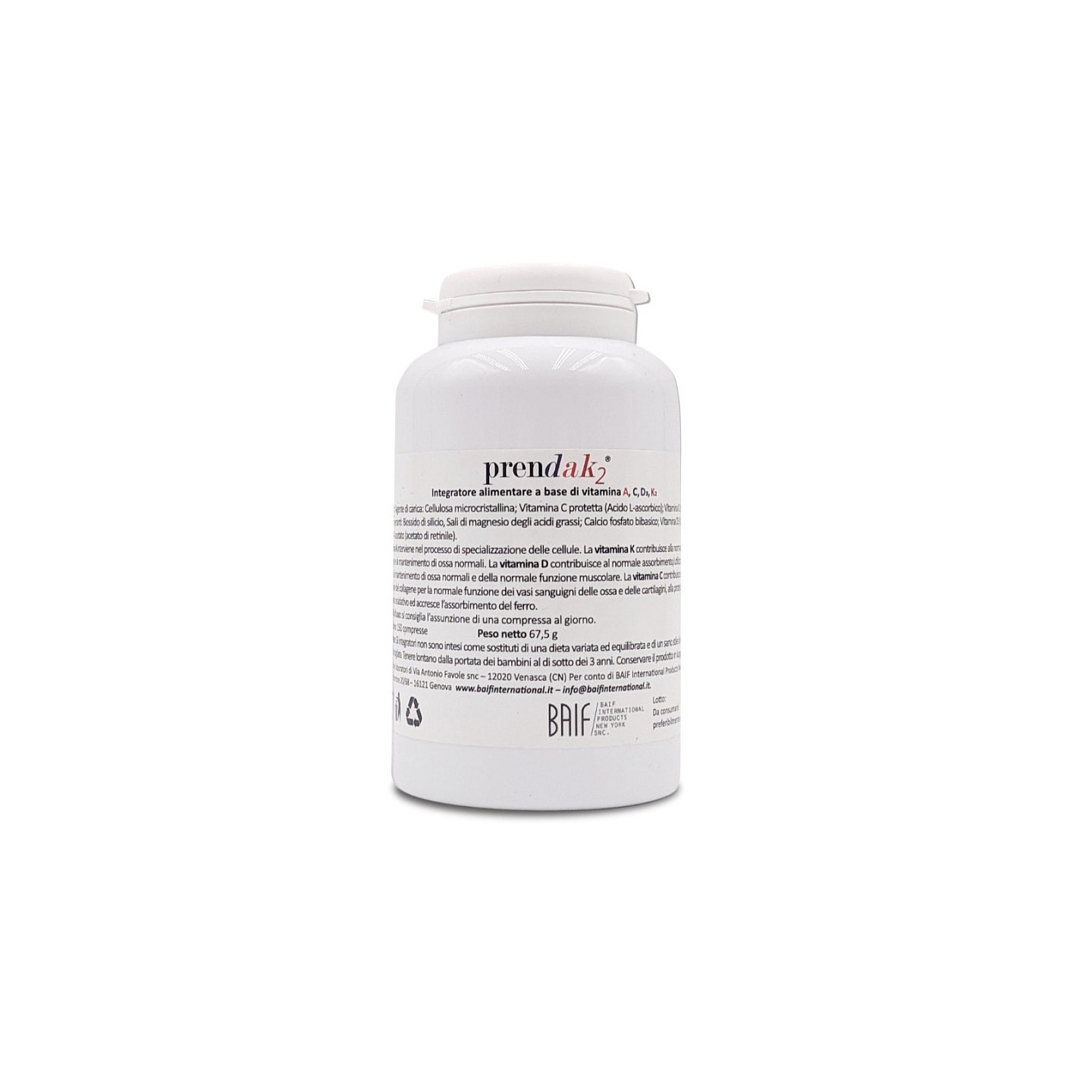 Prendak2 150 db A-, C-, D3- és K2-vitamin alapú tabletta