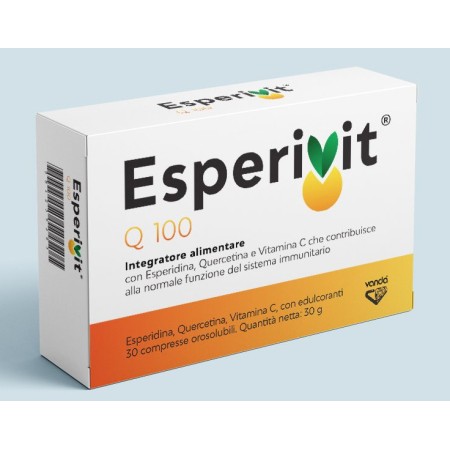 Esperivit q 100. aanvulling met hesperidine, quercetine en vitamine c - 30 tabletten