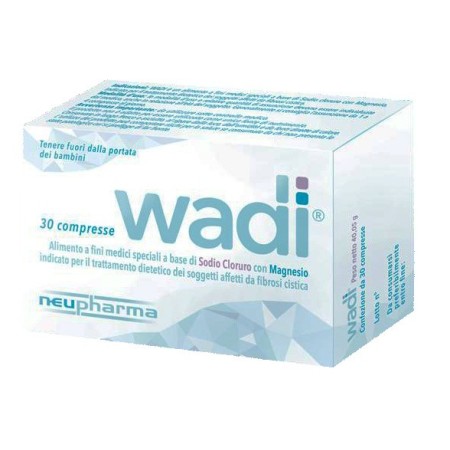 Wadi - neupharma alimento para usos médicos especiales con cloruro de sodio y magnesio 30 cápsulas