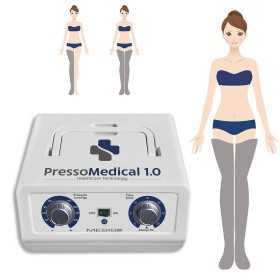 Medicinsk tryckterapi ediMedical 1.0 för professionellt och hemmabruk med 2 leggings