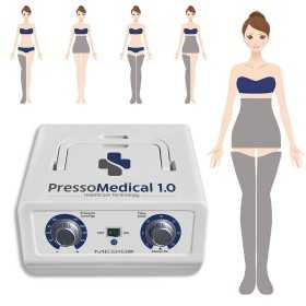Medicinsk tryckterapi ediMedical 1.0 för professionell användning och hemmabruk med 2 leggings och Slim Body kit