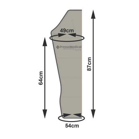 Manschette ohne Konnektor für die Pressotherapie bei pressoMedical 3.0 mit 5 Kammern