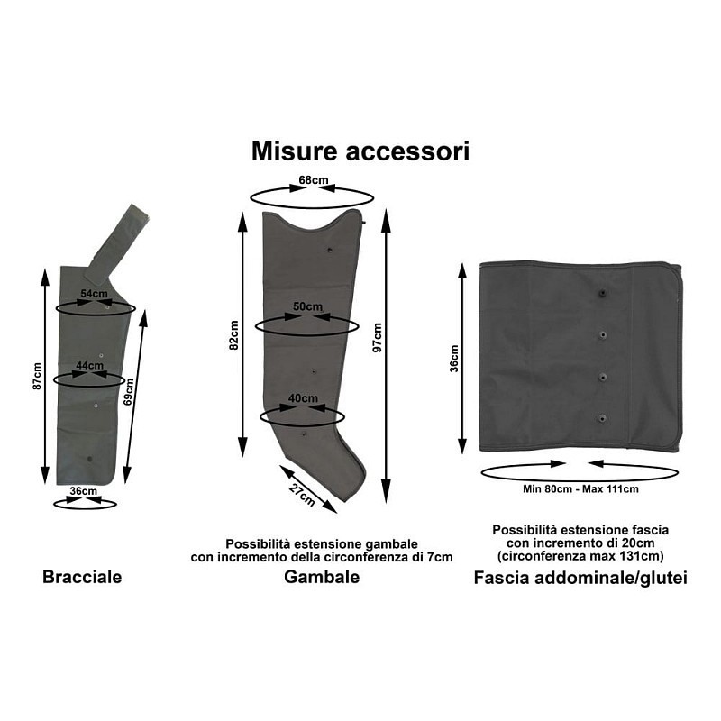 Pressotherapie pressotherapie mesis plus + massage met 2 leggings + slim body kit + armband