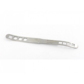 Bruenings tongue depressor - inox, windowed