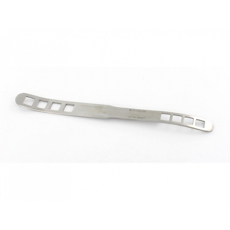 Bruenings tongue depressor - inox, windowed