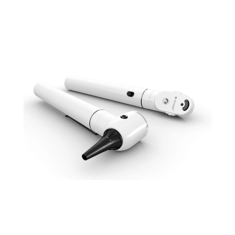 Oto / ophtalmoscope de poche e-scope riester 2130-203 fo (fibre optique), led 3,7 v