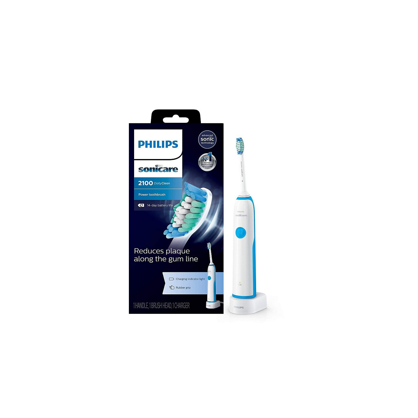 Philips sonicare 2100 električna zobna ščetka - hx3651/13