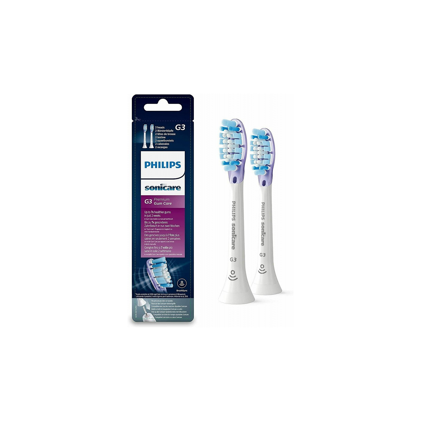 Philips sonicare g3 premium gum care standardne glave zvočne zobne ščetke hx9052 / 17