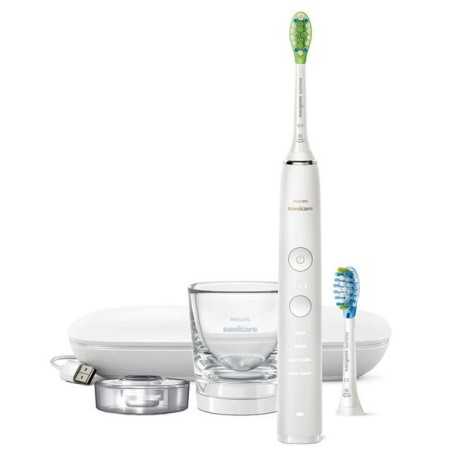 Sonicare Diamond Clean 9000 White - Cepillo de dientes eléctrico sónico con aplicación - HX9913/03