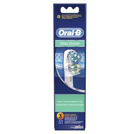 Oral-b dual clean tandenborstelkop eb417-3 - 3 st.