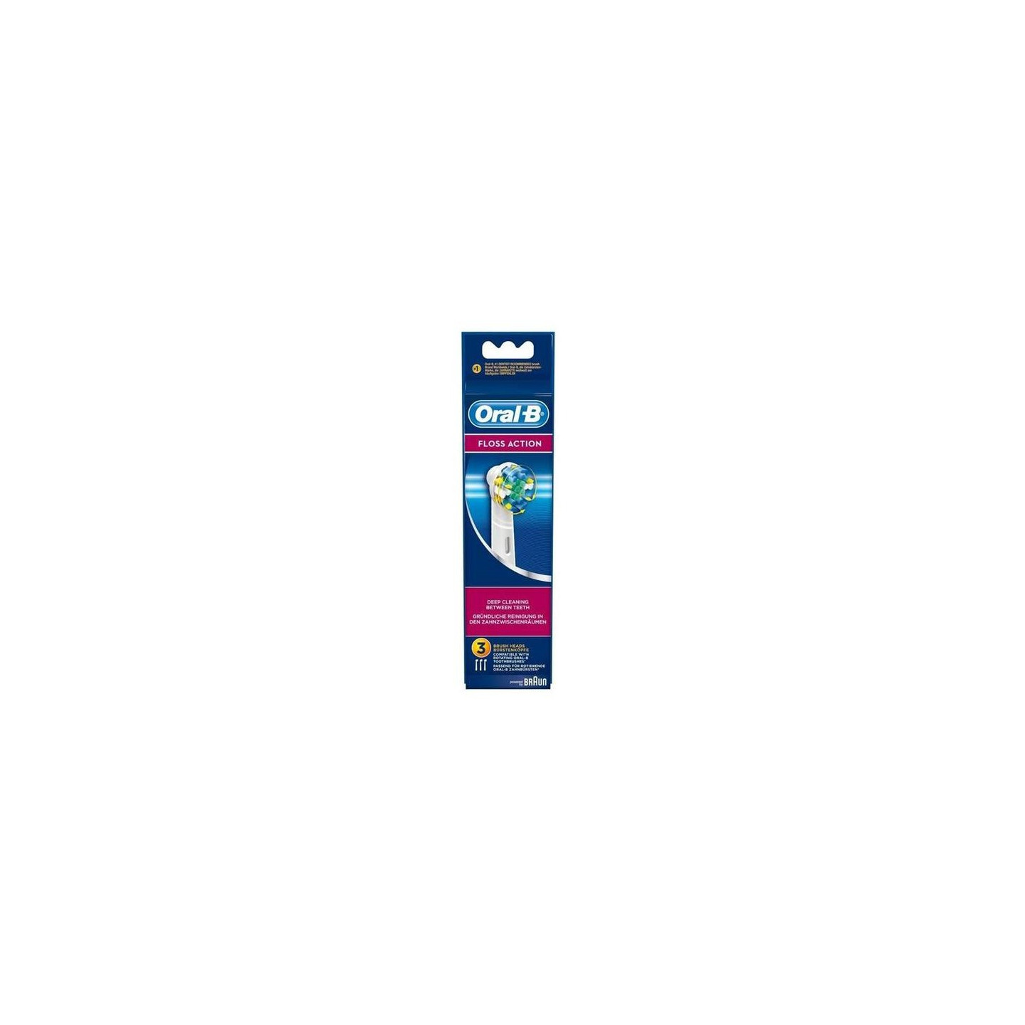 Oral-b floss action eb25-3 glava zobne ščetke - 3 kosi.