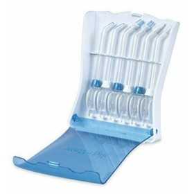 Waterpik - hygienic and robust case with 6 replacement tips