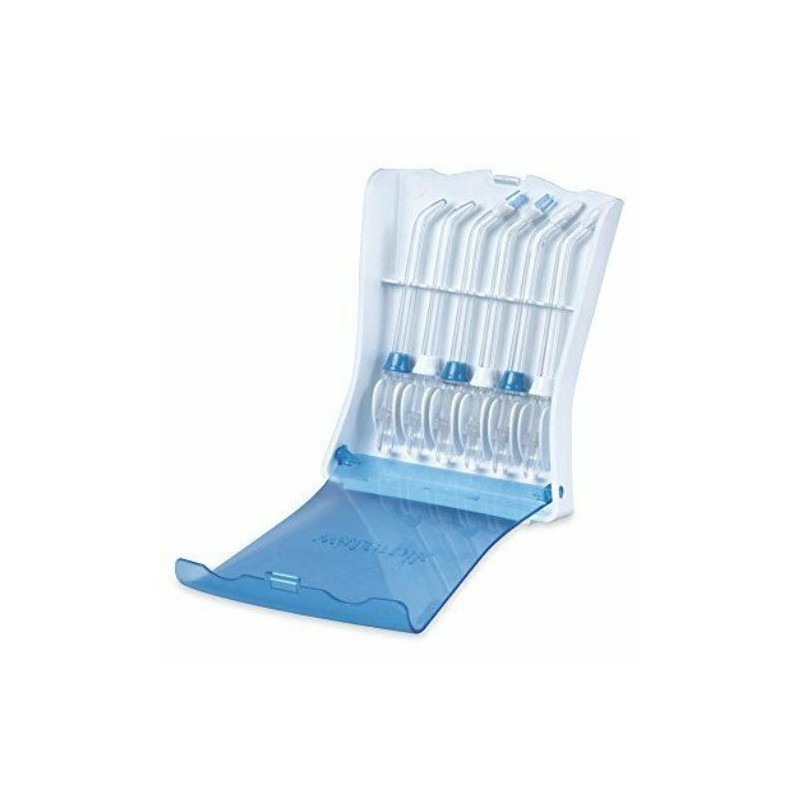 Waterpik - custodia igienica e robusta con 6 punte di ricambio