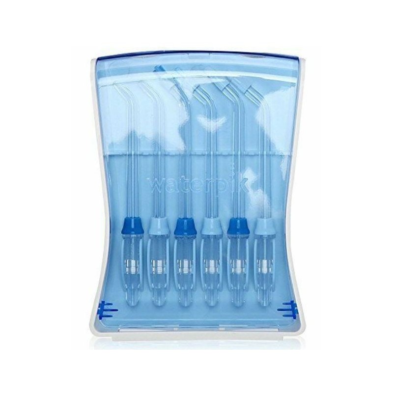 Waterpik - custodia igienica e robusta con 6 punte di ricambio