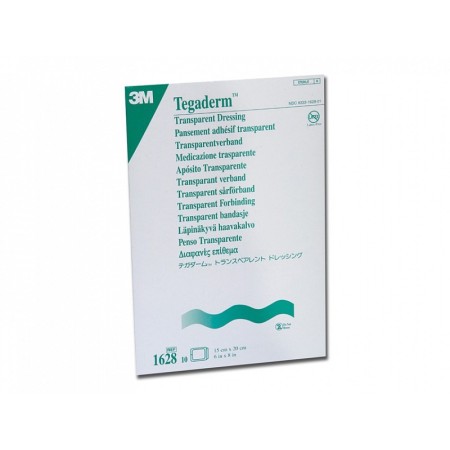 3m tegaderm film - transparent sterile dressing, 1628 15x20 cm - 10 pcs.