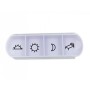 X4 Tower Weekly Pill Box - English/French