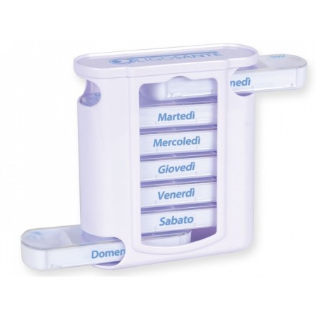 Wekelijkse pillbox x4 tower - italiaans / duits