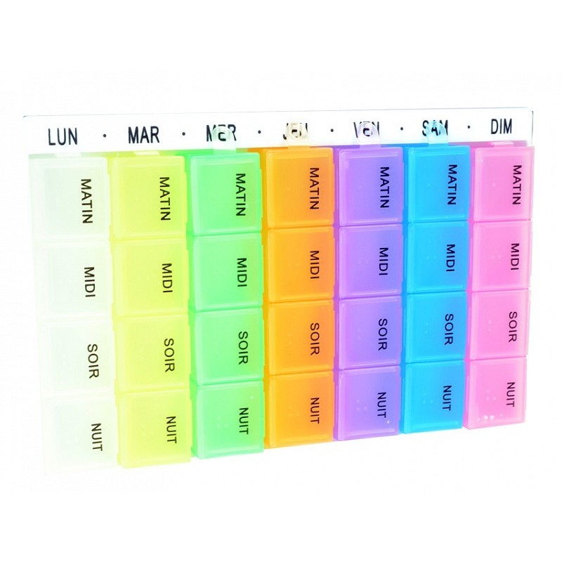 Weekly pillbox x4 easy - franska