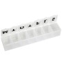 Weekly Pill Box - White - Blister - Sve/Nor/Dan