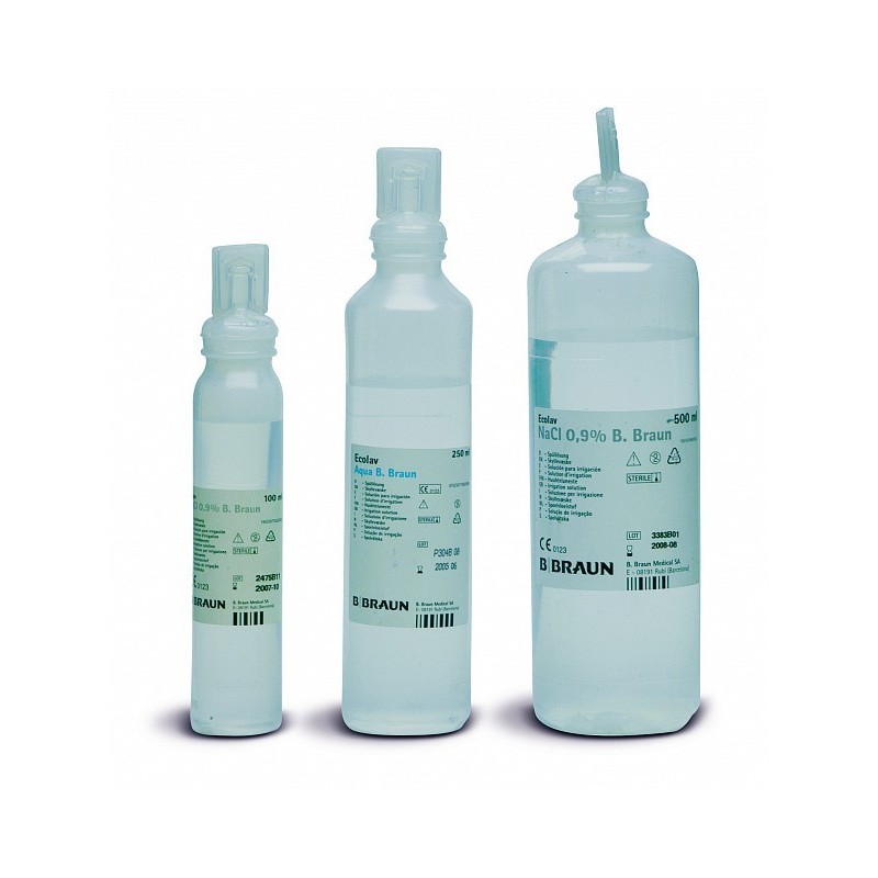 Saltvandsopløsning 0,9% natriumchlorid 250ml - vask og vanding