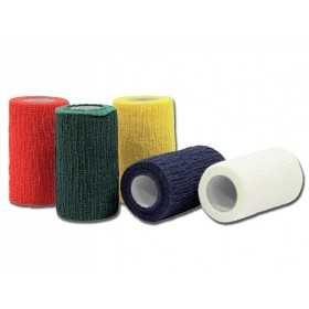 Kohäsive elastische Bandage 4 MX 10 cm - gemischte Farben - Packung. 10 Stk.