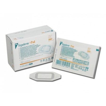 3m tegaderm + pad - transparant steriel verband met pad, 3582 - 5x7 cm - 50 st.