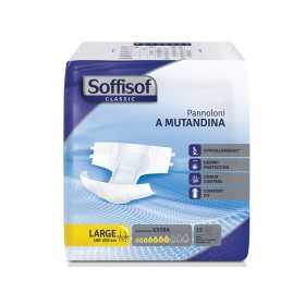 Soffisoft Classic diapers - Moderate Incontinence - Large - pack. 90 pcs.