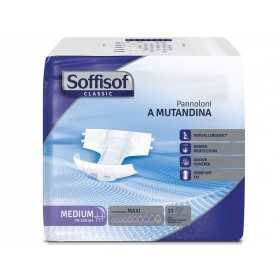 Soffisoft Classic diapers - Strong Incontinence - Medium - pack. 60 pcs.