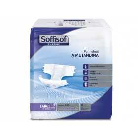 Soffisoft Classic diapers - Strong Incontinence - Large - pack. 60 pcs.