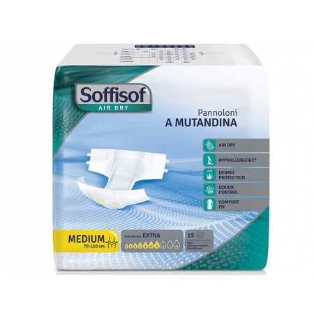 Soffisoft Air Dry Plenice - Zmerna inkontinenca - Srednje - pak. 90 kos.