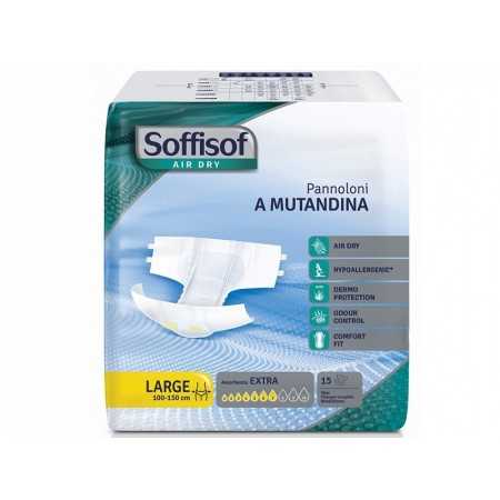 Pannoloni Soffisoft Air Dry - Incontinenza Moderata - Large - conf. 90 pz.