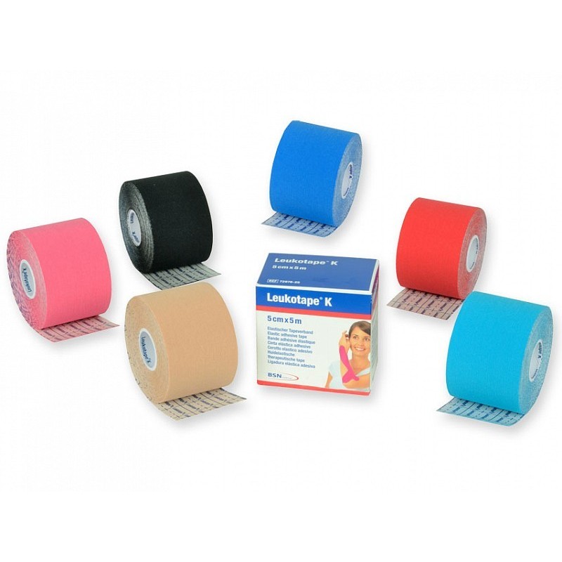 Leukotape k - neuromuskuläres tape bsn 5 mx 5 cm - rot