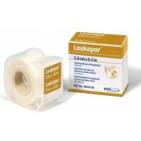 Leukopor 9.2 m x 1.25 cm plaster in TNT dispenser for sensitive skin