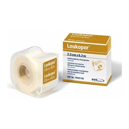 Leukopor 9.2 m x 1.25 cm plaster in TNT dispenser for sensitive skin