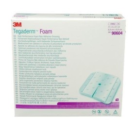 3m tegaderm pansament neadeziv din spumă poliuretanică, 90604 - pentru traheostomie - 10 buc.