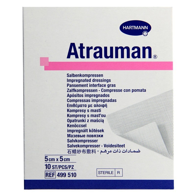 Atrauman apósito poliéster emulsionado 5 x 5 cm - 50 uds.