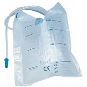 2 liter bed urine bags with 90 cm tube without drain - 30 pcs.