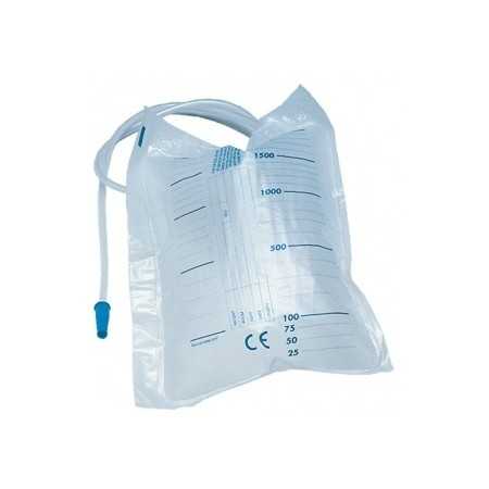 2 liter bed urine bags with 90 cm tube without drain - 30 pcs.